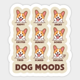 DOG MOODS Sticker